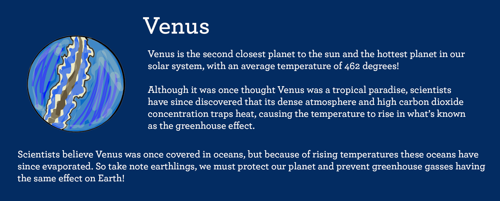 facts about planet venus