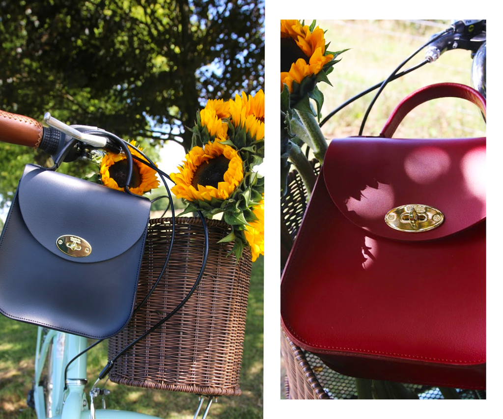bloomsbury handbags in bike sunflowers
