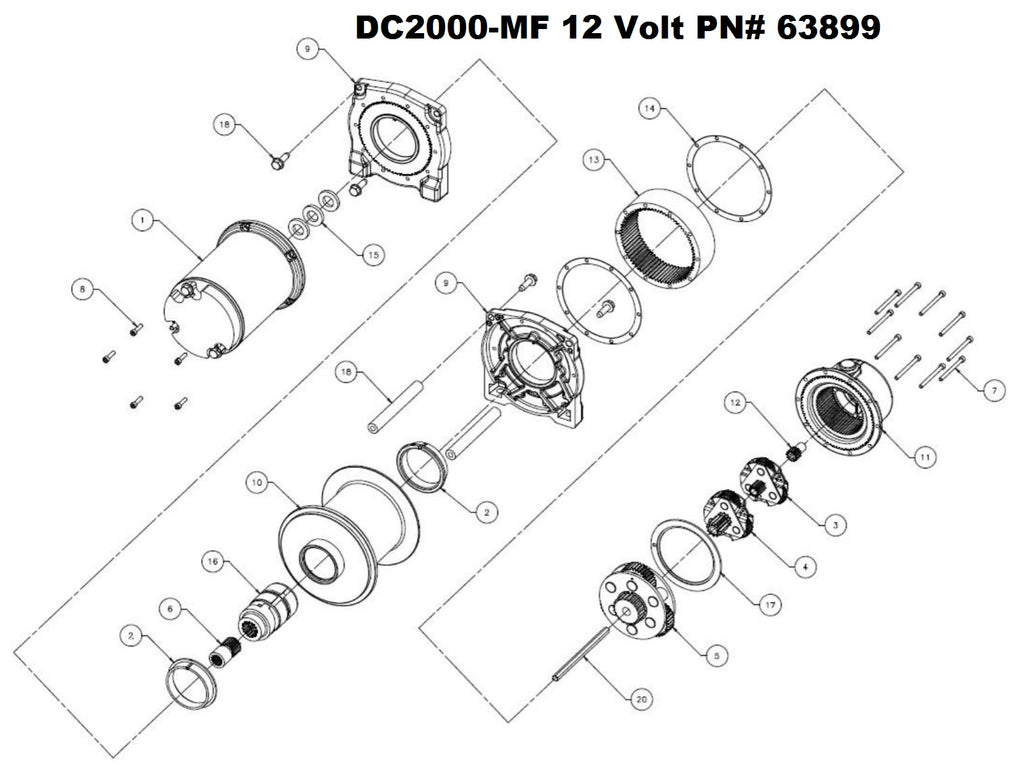 DC2000 63899 parts