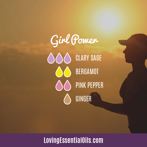 Bergamot Diffuser Blend by Loving Essential Oils | Girl Power with clary sage, bergamot, pink pepper, and ginger essential oil