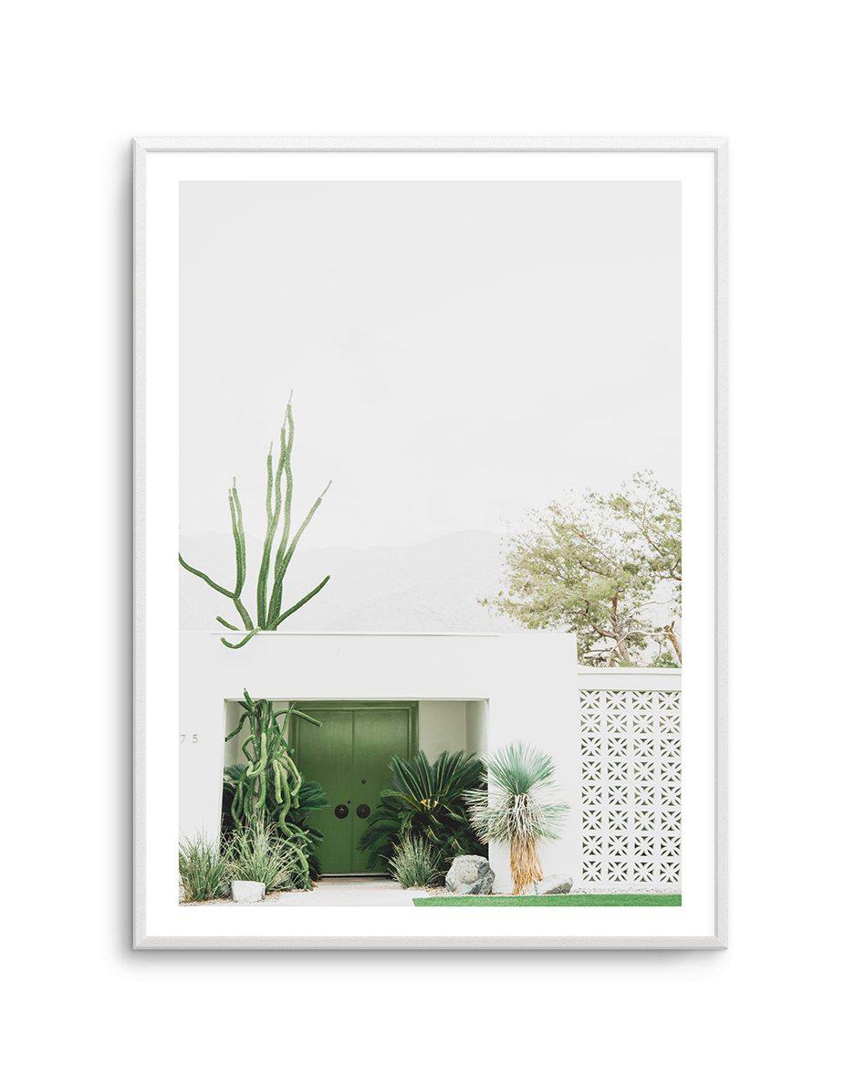Palm Springs 75 Bright Green Door Art Print Or Poster
