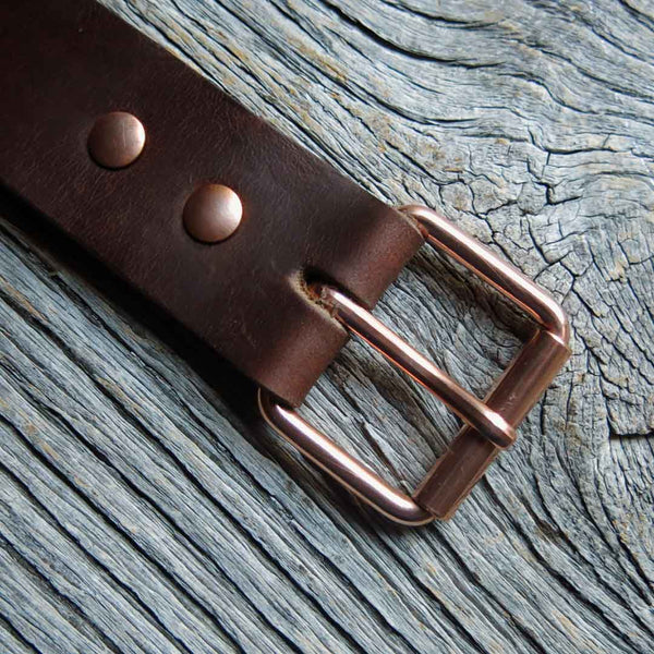 NEW Extra Strong - Copper Belt Buckle - All Sizes Available