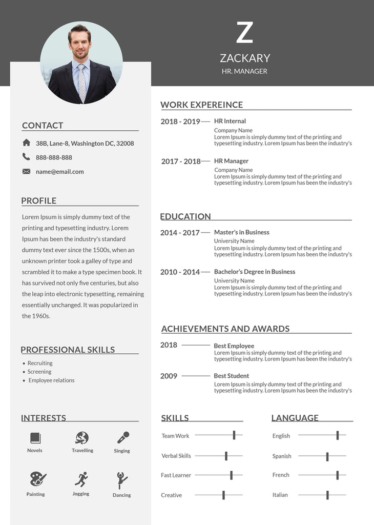 where can i download a free indesign resume template