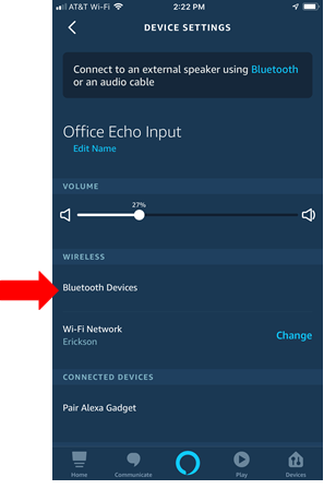 How to use Bluetooth to connect  Echo to phones or speakers
