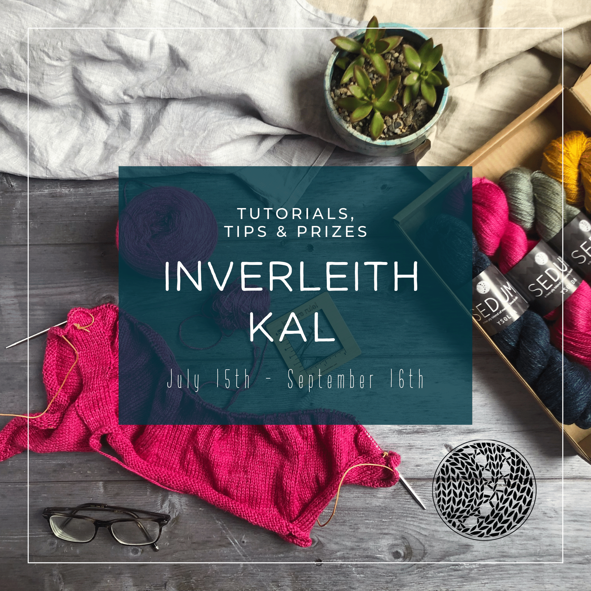 graphic showing an inverleith in progress with the text "tutorials, tips and prizes, Inverleith kal, July 15th - September 16th"