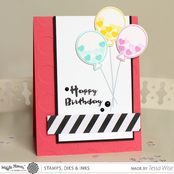 Balloon Messages Stamp Set – WaffleFlower.com