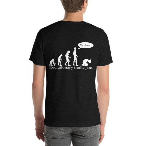 Evolutionary Traffic Jam Funny Atheist Shirt