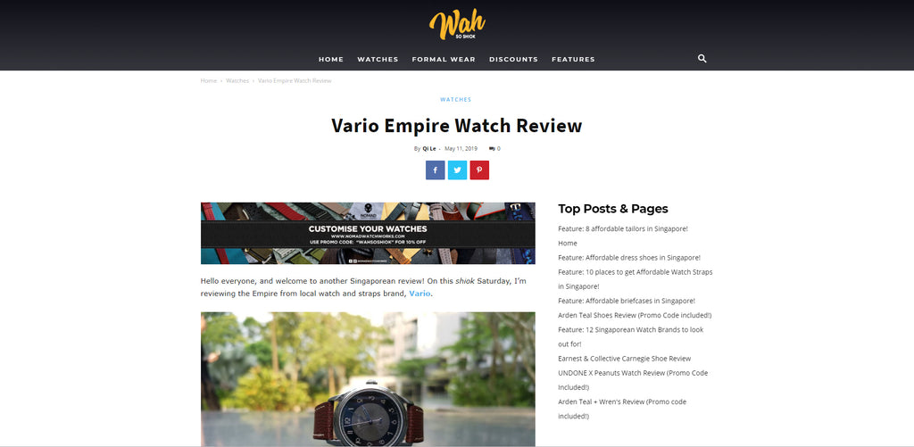 vario empire watch review