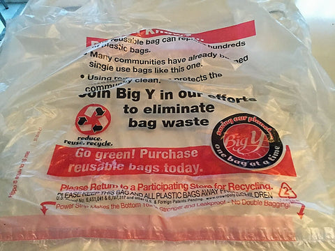 Big Y che elimina i sacchetti di plastica