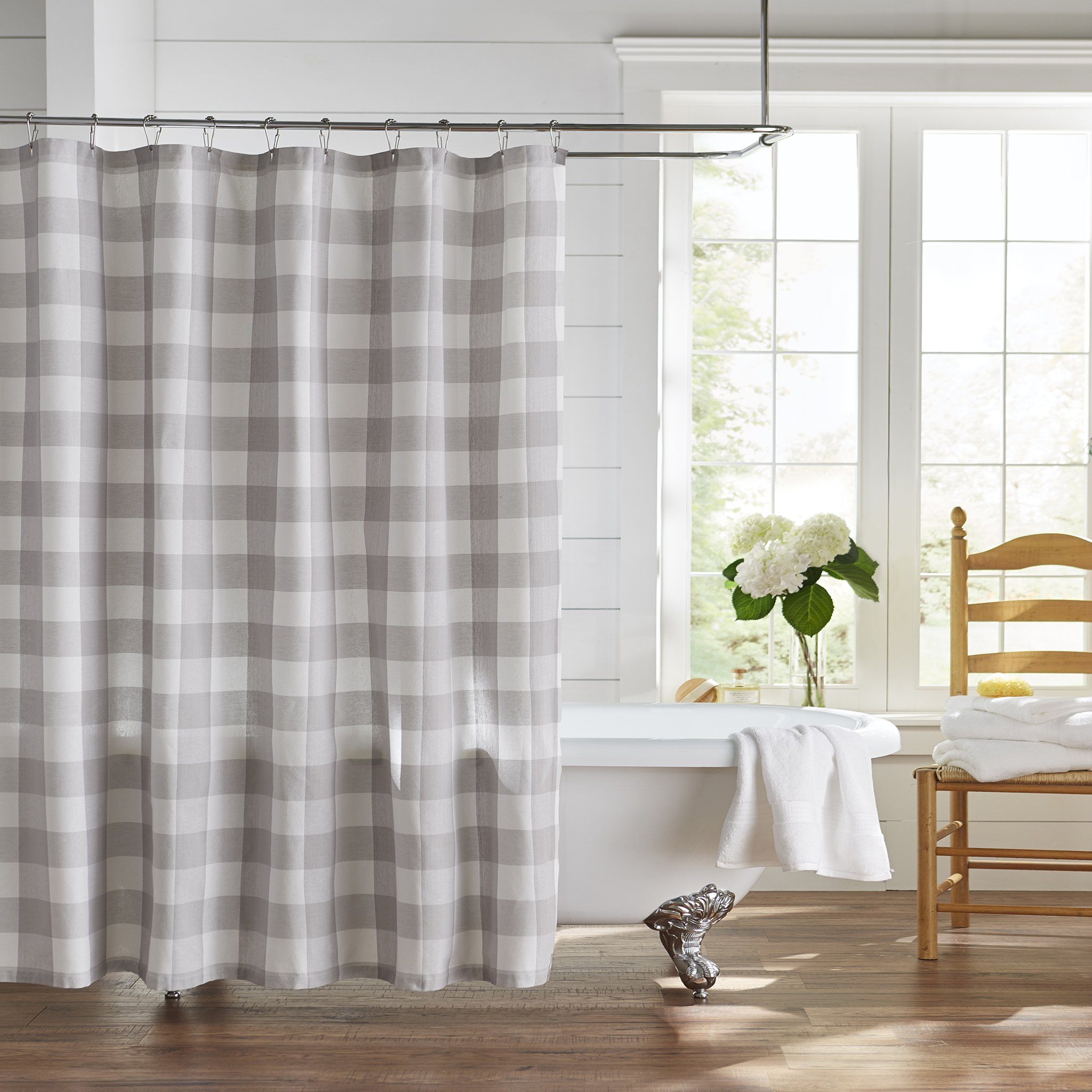 Farmhouse Living Buffalo Check Shower Curtain – Elrene Home Fashions