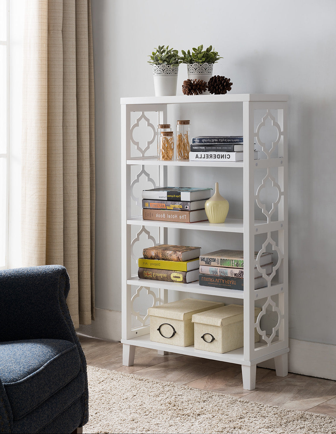 Ardsley Bookcase White Wood Pilaster Designs   BK20 Final 1024x1024@2x 