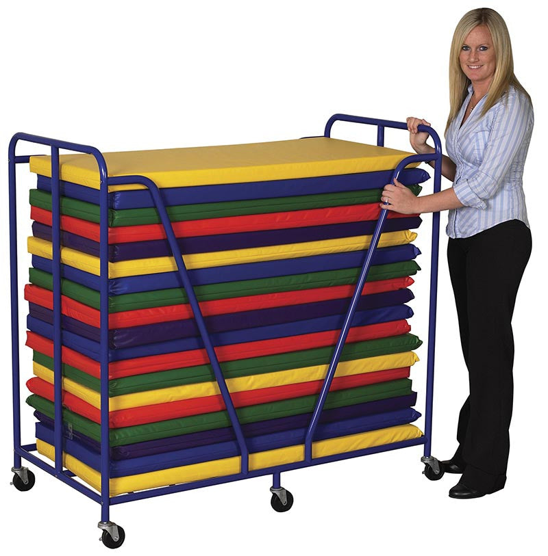 ECR4Kids ELR-0668 Rest Mat Trolley - Blue