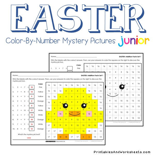 easter-addition-facts-color-by-number-printables-worksheets