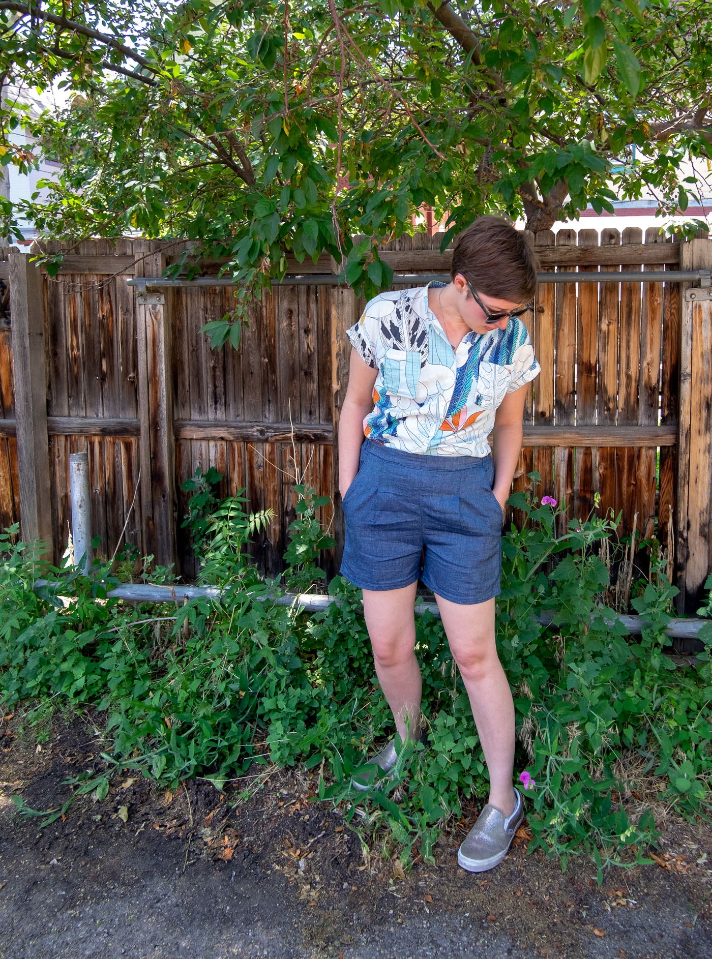 Lucy's Linen Denim Emerson Shorts Sewing Pattern