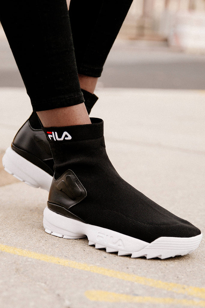 fila disruptor sock boot