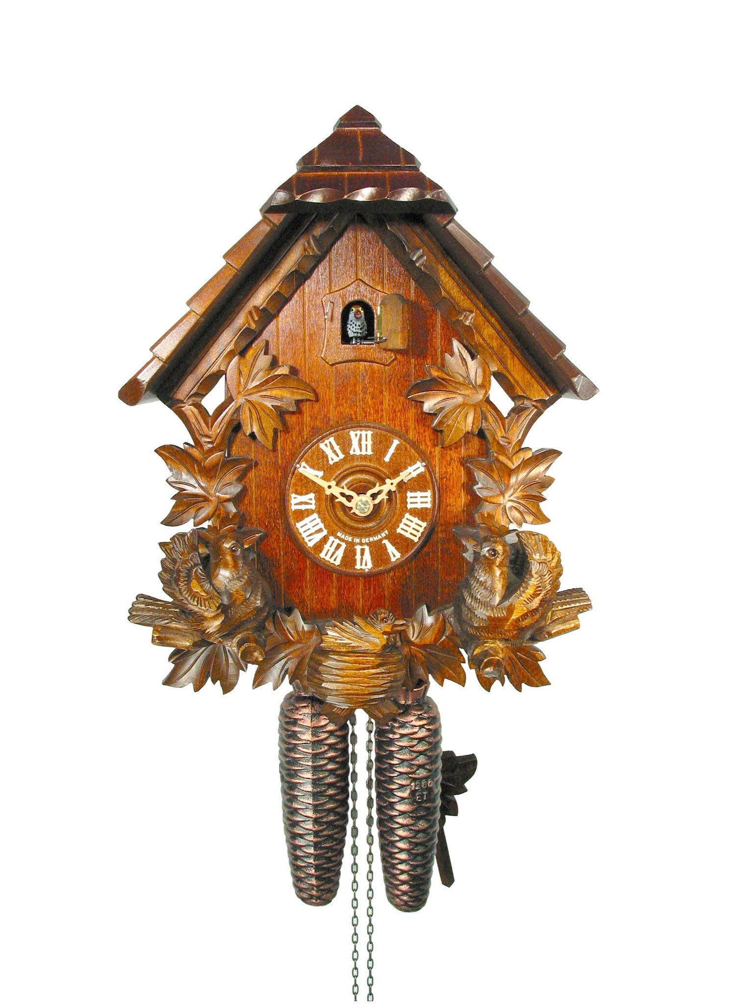 Chalet 8-day Pointed Roof cuckoo clock 35cm by August Schwer - Cuckoo ...