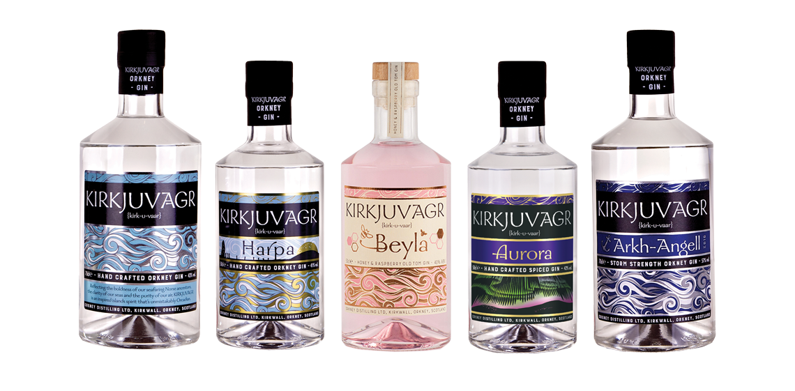 Orkney Gin Bottles