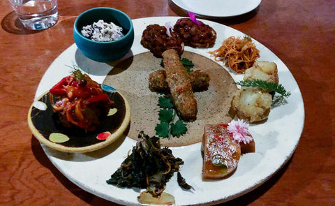 ukishima garden vegan tasting platter naha okinawa
