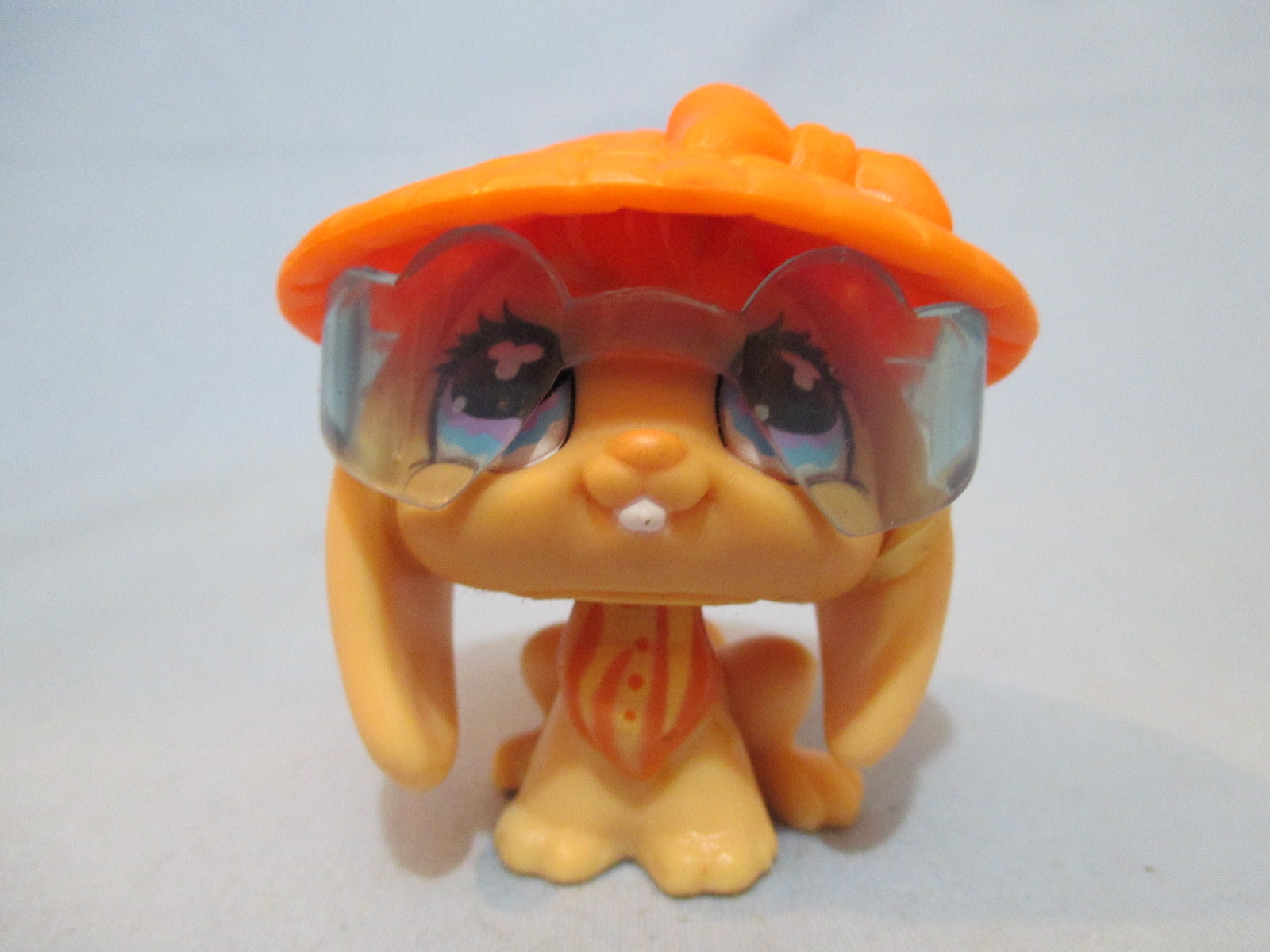 Littlest Pet Shop Bunny Orange Lop Ear with Hat 480 Authentic Lps