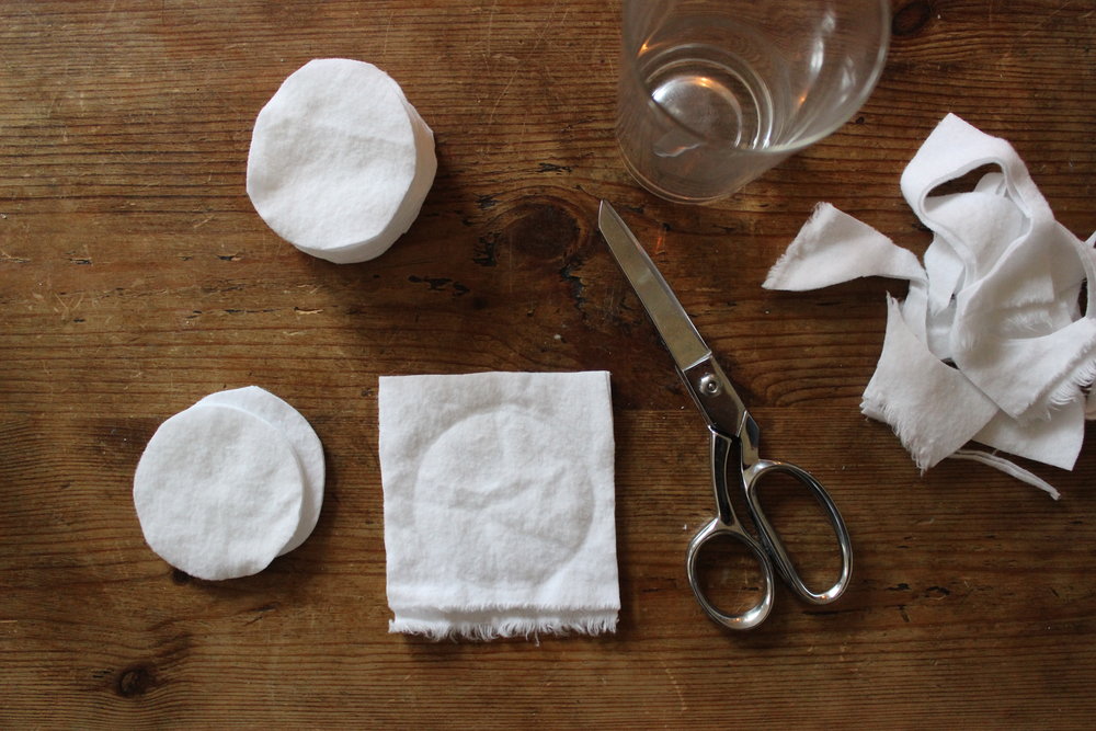 Litterless DIY cotton rounds