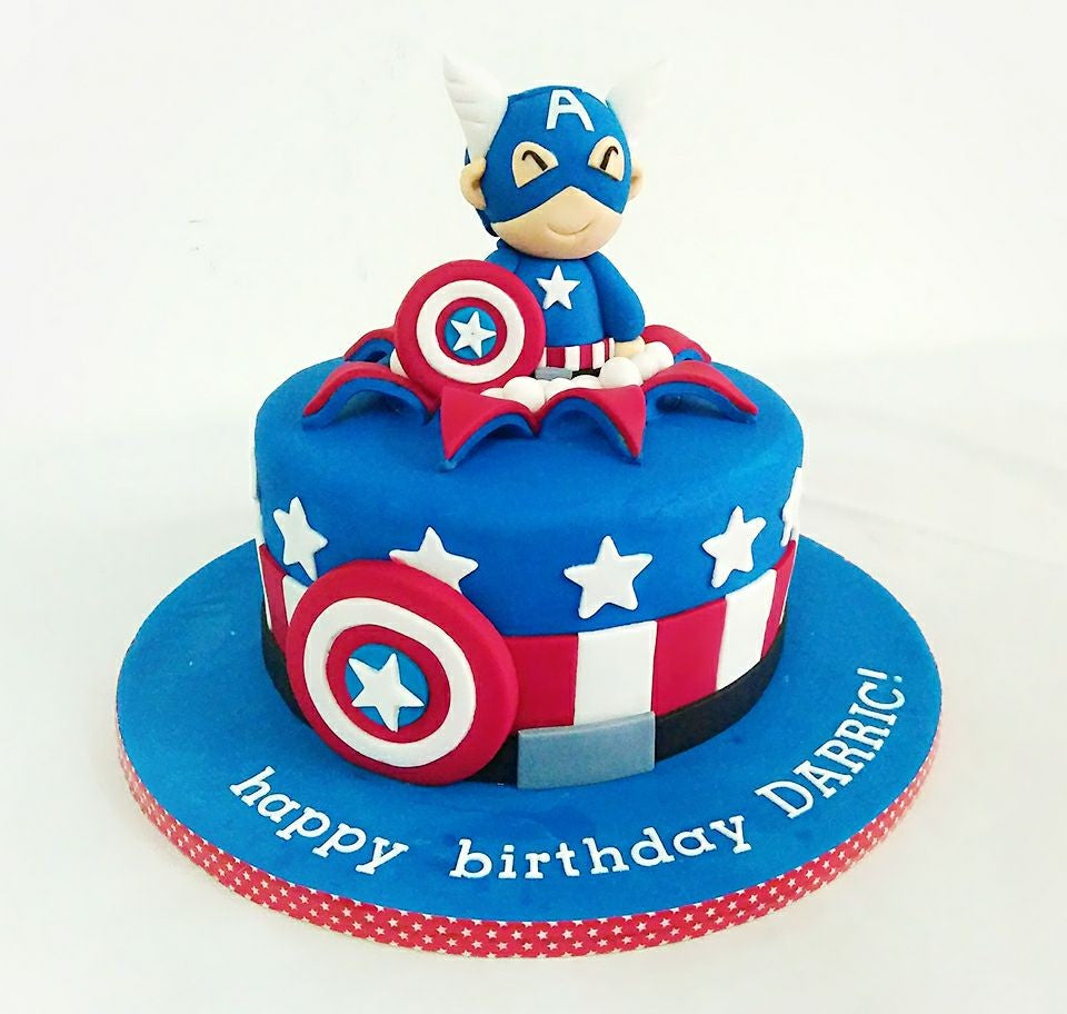 Captain American Cake | Giftr - Malaysia's Leading Online ...