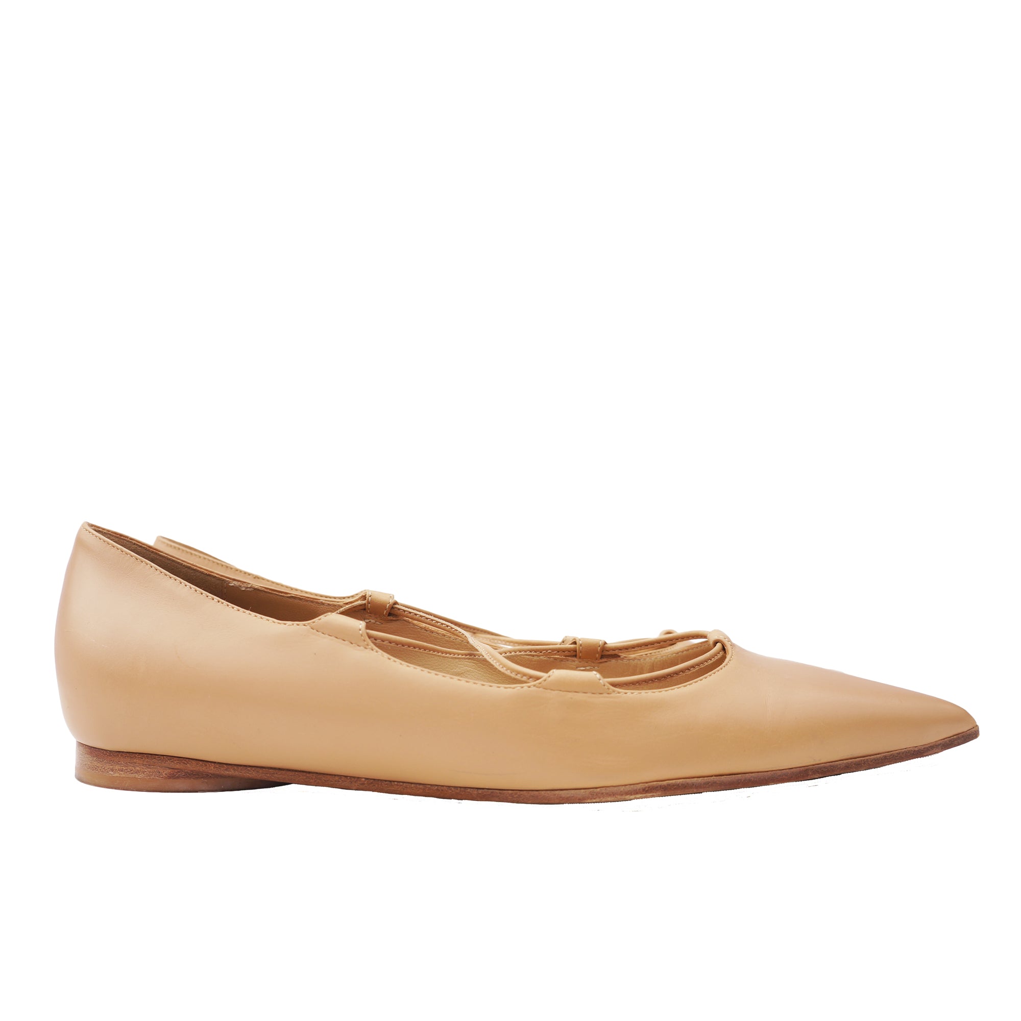 MICHAEL KORS COLLECTION POINTED TOE BALLET FLATS – leefluxury.com