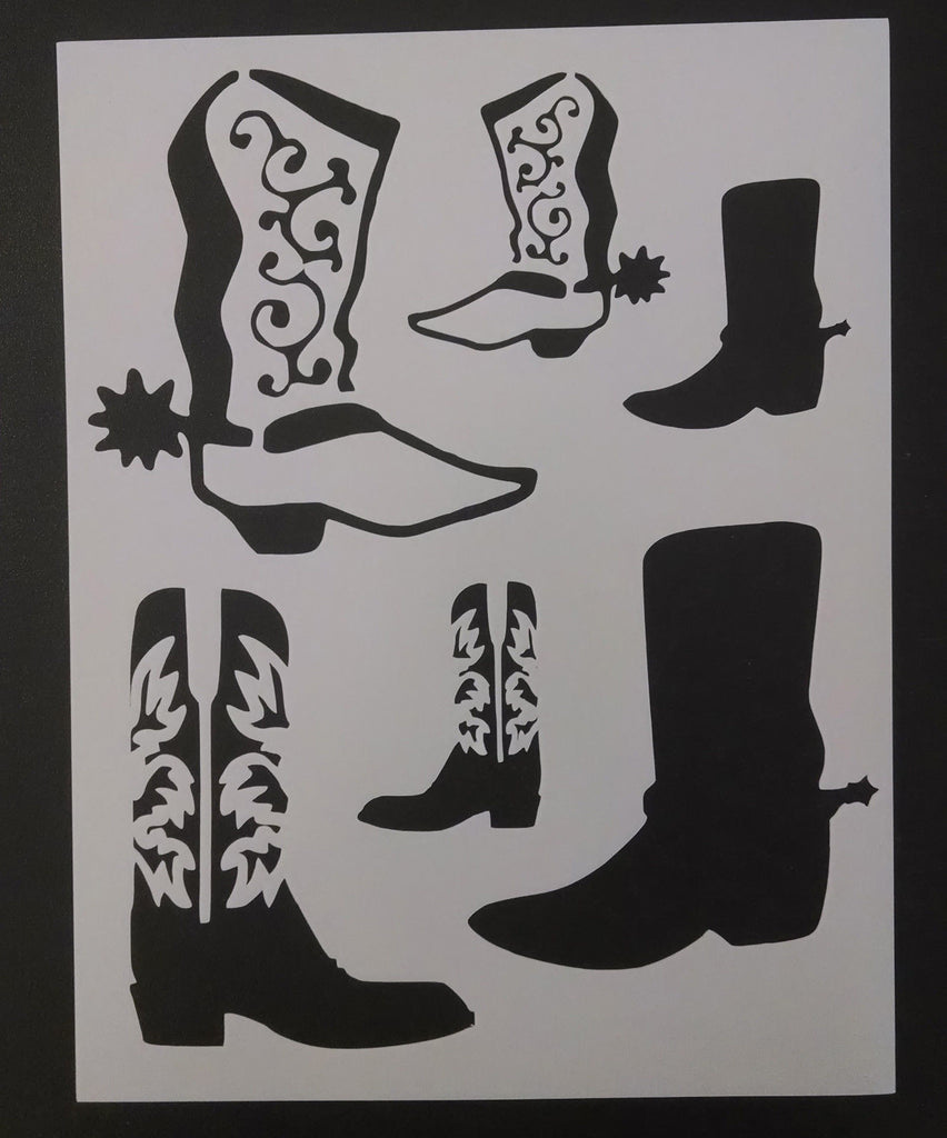 Printable Cowboy Boot Stencil Printable Word Searches