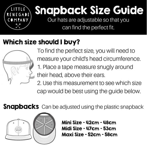 snapback hat size guide
