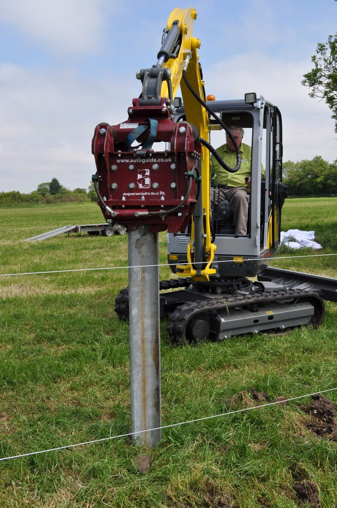 AutoGuide Post Master Vibrating Post driver pounder FenceFast Ltd.