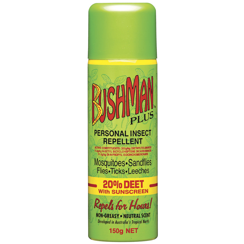 Mosquito Repellent Bushman Plus Aerosol 50g 150g 350g BUY ONLINE