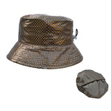 Proppa Toppa Gold Spotty Packable Rain Hat