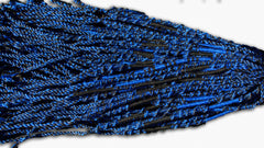 Round Custom Bracelets - (BR) - Royal Blue, Black