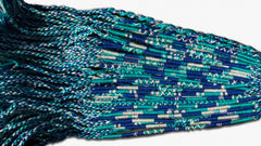 Round Custom Bracelets - (BR) - Royal Blue, Teal, Light Gray