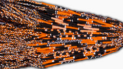 Round Custom Bracelets - (O) - Orange, Black, White