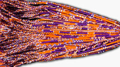 Round Custom Bracelets - (PU) - Purple, Orange, White