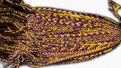 Round Custom Bracelets - (PU) - Purple, Gold