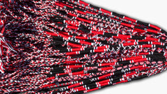 Round Custom Bracelets - (R) - Red, Black, White