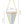 White Ceramic Hanging Planters Vase - 1 PC.
