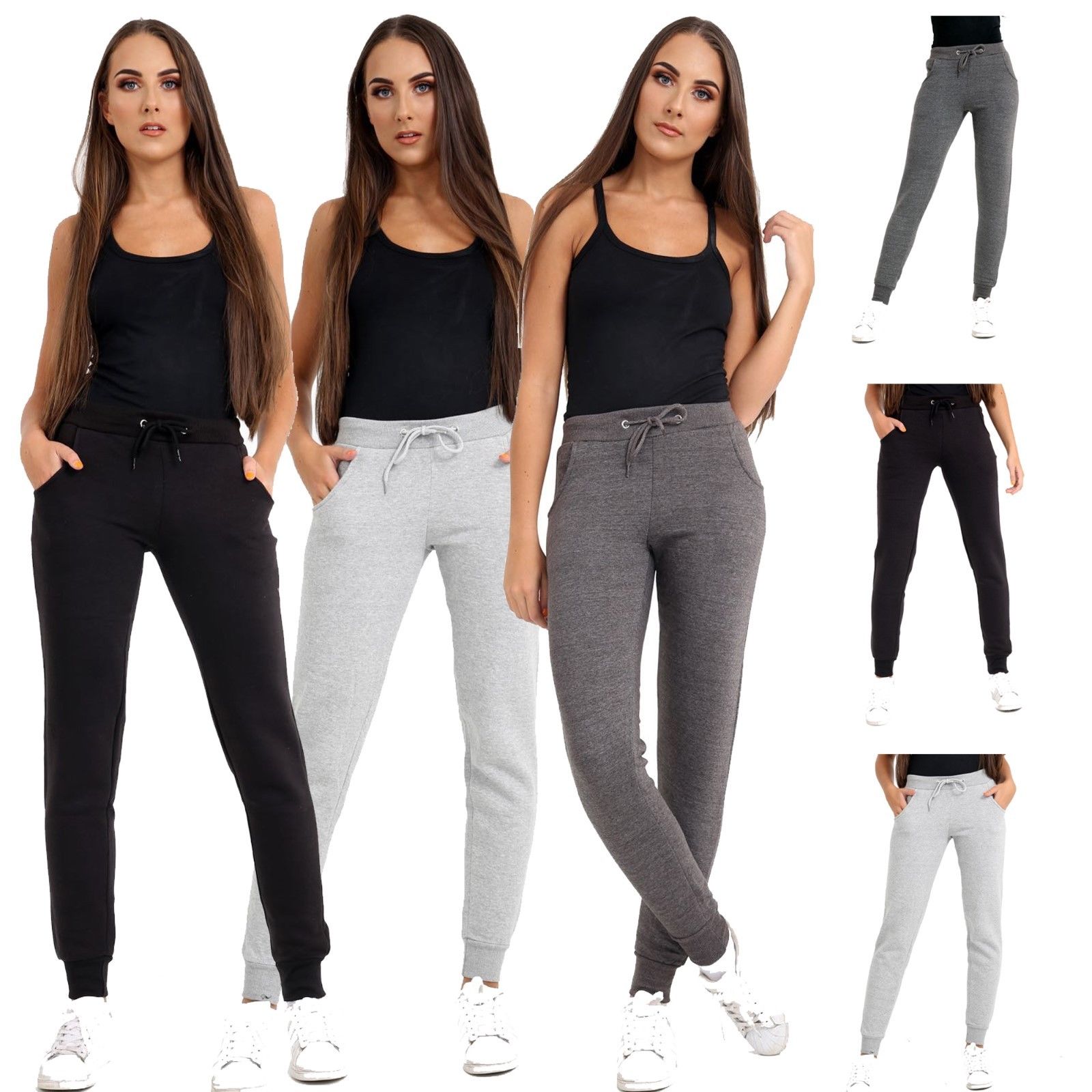  Ladies  Jogging  Fleece Sports  Slim Fit Bottoms Women  Gym 