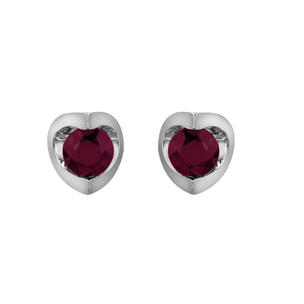 10k White Gold Ruby Earrings – Carters Jewellers Northern BC