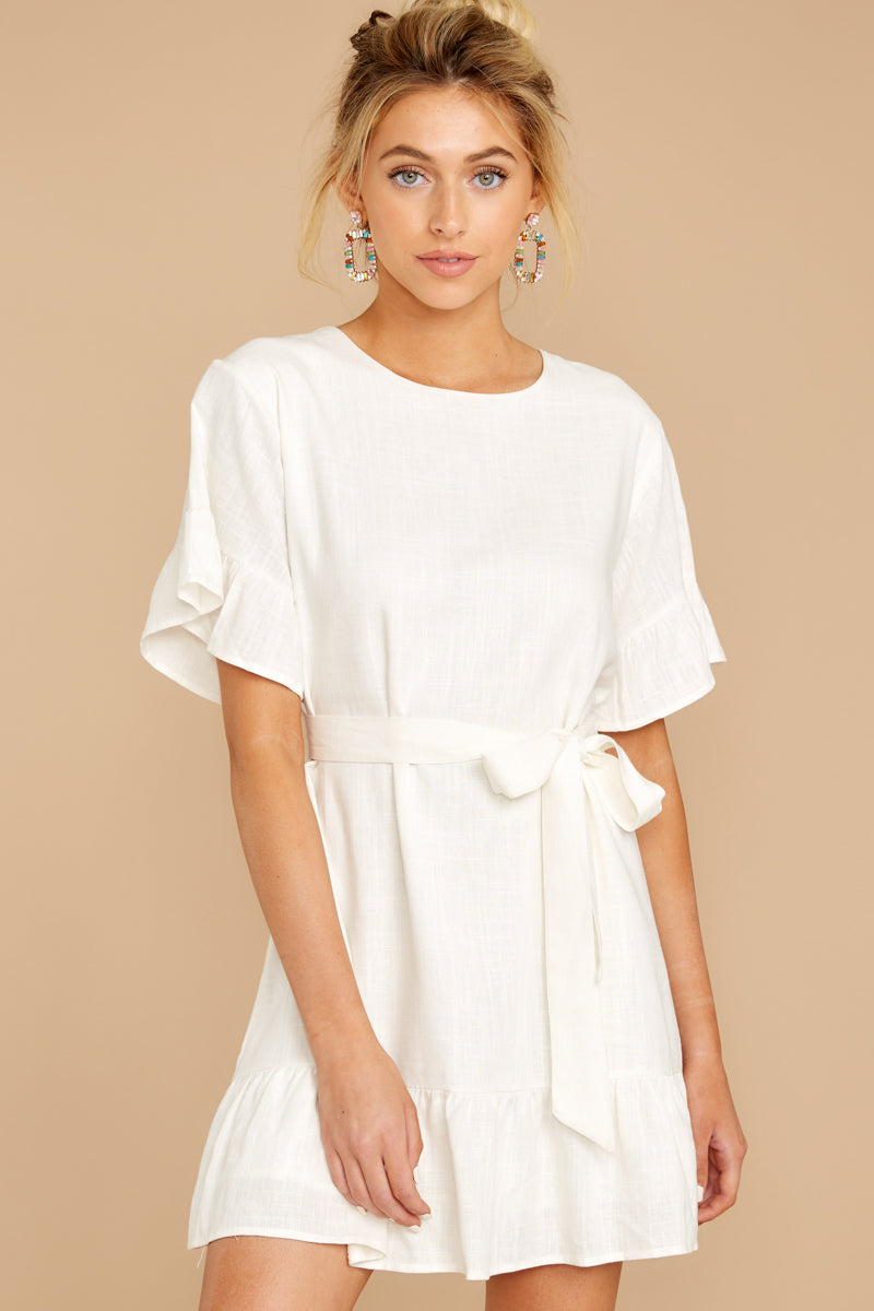 Darling White Oversized Dress - Flowy Short Sleeve Dress - Dress - $46 ...