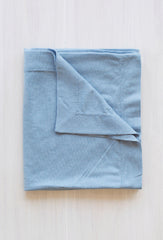 blue organic merino blanket