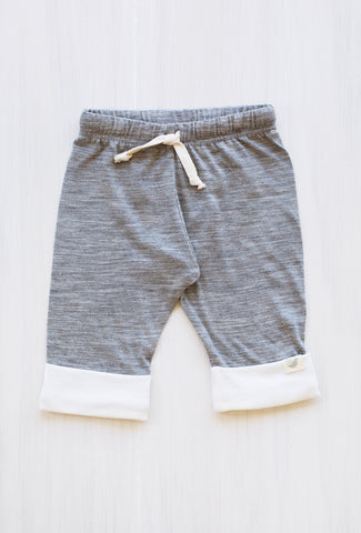 grey organic drawstring pants