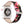 Designer Leather Apple Watch Band (Flower - Black and Red Flowers)