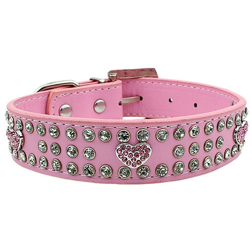 Hearts Dog Collar | Diamante Dog Collar | Pupaholic.com