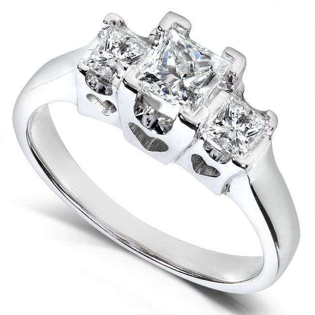 3/4 Carat T.W. Round Diamond 14K White Gold Solitaire Engagement Ring