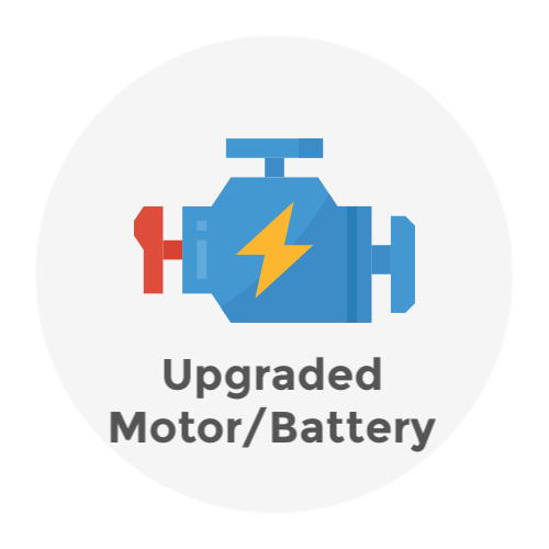 Upgraded motor battery