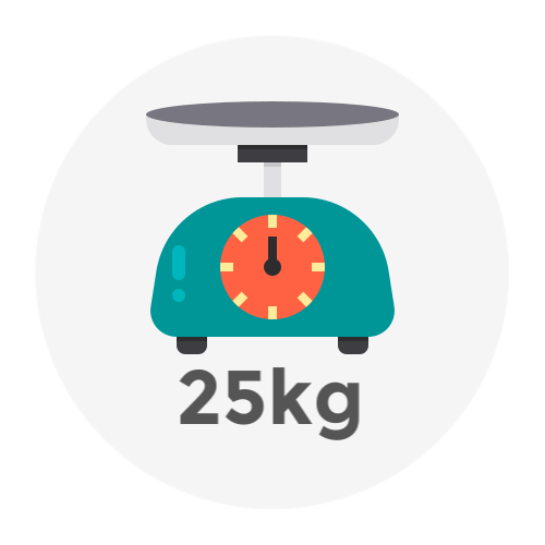 Weight Up to 25kg