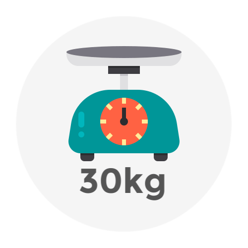 Weight Up to 30kg