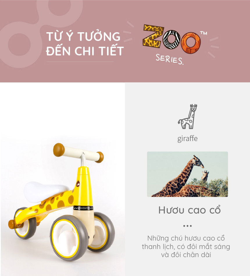 xe chòi chân cho bé - Disney Zoo Edition
